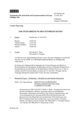 Journal der 1150. Plenarsitzung des Ständigen Rates 