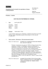 Journal de la 1152ème séance plénière du Conseil