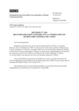 Décision No 1261 du Conseil permanent