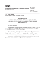 Decisione N.1259 del Consiglio permanente