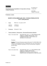 Diario de la 1153ª Sesión extraordinaria del Consejo Permanente
