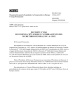 Decisión Nº 1261 del Consejo Permanente