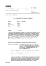 Journal der 857. Plenarsitzung des Forums