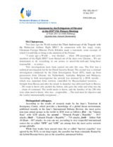 Statement by the Delegation of Ukraine on the situation in and around Ukraine