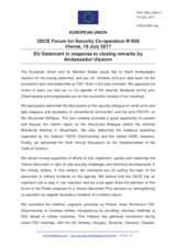 Statement by the Estonian EU Presidency in response to the closing statement by Ambassador Mikhail Ulyanov