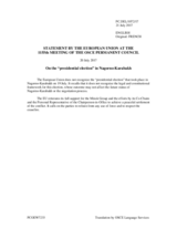 Statement by the Estonian EU Presidency on the “presidential elections” in Nagorno-Karabakh, held on 19 July 2017