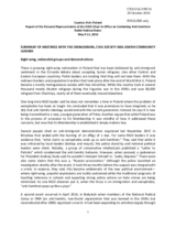 Report of the Personal Representative of the OSCE Chairperson-in-Office on Combating Anti-Semitism, Rabbi Andrew Baker, on the country visit to Poland, 9-11 May 2016