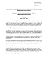 Report of the Personal Representatives of the OSCE Chairperson-in-Office on tolerance and non-discrimination issues on the country visit to Norway, 11-15 June 2012