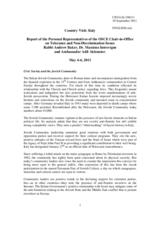 Report of the Personal Representatives of the OSCE Chairperson-in-Office on tolerance and non-discrimination issues on the country visit to Italy, 4-6 May 2011