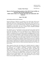 Report of the Personal Representatives of the OSCE Chairperson-in-Office on tolerance and non-discrimination issues on the country visit to France, 27-29 June 2011