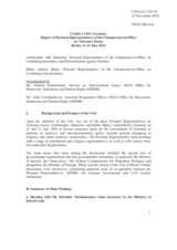 Report of Personal Representatives of the Chairperson-in-Office on tolerance and non-discrimination issues on the country visit to Germany, 21-22 July 2010