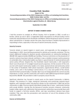 Report of Personal Representatives of the OSCE Chairperson-in-Office on tolerance and non-discrimination issues on the country visit to Sweden,  5-8 September 2016