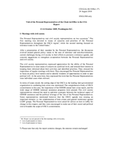 Report on the visit of the Personal Representatives of the Chairperson-in-Office on tolerance and non-discrimination issues to the United States, 13-14 October 2009