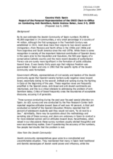 Report of the Personal Representative of the OSCE Chairperson-in-Office on Combating Anti-Semitism, Rabbi Andrew Baker, on the country visit to Spain, 3-5 June 2009