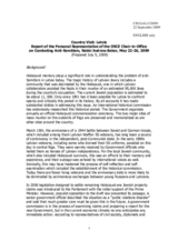 Report of the Personal Representative of the OSCE Chairperson-in-Office on Combating Anti-Semitism, Rabbi Andrew Baker, on the country visit to Latvia, 22-26 May 2009 