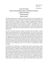 Report of the Personal Representative of the OSCE Chairperson-in-Office on Combating Anti-Semitism, Rabbi Andrew Baker, on the country visit to Hungary, 21-23 March 2012