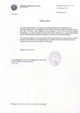 Response by the Delegation of Finland to the Small Arms and Light Weapons Questionnaire