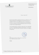 Response by the Delegation of Sweden to the Small Arms and Light Weapons Questionnaire