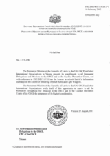 Response by the Delegation of Latvia to the Small Arms and Light Weapons Questionnaire
