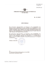 Response by the Delegation of Portugal to the Small Arms and Light Weapons Questionnaire