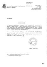 Response by the Delegation of Belgium to the Questionnaire on Anti-Personnel Mines and Explosive Remnants of War