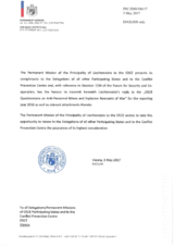 Response by the Delegation of Liechtenstein to the Questionnaire on Anti-Personnel Mines and Explosive Remnants of War