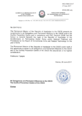 Response by the Delegation of Azerbaijan to the Questionnaire on Participating States’ Policy and/or National Practices and Procedures for the Export of Conventional Arms and Related Technology Response by the Delegation of Azerbaijan to the Questionnaire on Participating States’ Policy and/or National Practices and Procedures for the Export of Conventional Arms and Related Technology