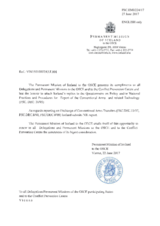 Response by the Delegation of Iceland to the Questionnaire on Participating States’ Policy and/or National Practices and Procedures for the Export of Conventional Arms and Related Technology Response by the Delegation of Iceland to the Questionnaire on Participating States’ Policy and/or National Practices and Procedures for the Export of Conventional Arms and Related Technology