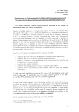 Response by the Delegation of Serbia to the Questionnaire on Participating States’ Policy and/or National Practices and Procedures for the Export of Conventional Arms and Related Technology Response by the Delegation of Serbia to the Questionnaire on Participating States’ Policy and/or National Practices and Procedures for the Export of Conventional Arms and Related Technology
