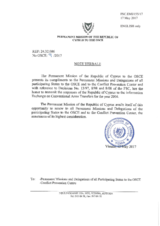 Information Exchange by the Delegation of Cyprus on Conventional Arms Transfer Information Exchange by the Delegation of Cyprus on Conventional Arms Transfer