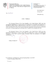 Information Exchange by the Delegation of the Czech Republic on Conventional Arms Transfer Information Exchange by the Delegation of the Czech Republic on Conventional Arms Transfer