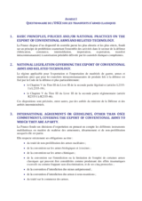 Information Exchange by the Delegation of France on Conventional Arms Transfer Information Exchange by the Delegation of France on Conventional Arms Transfer