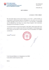 Information Exchange by the Delegation of Slovakia on Conventional Arms Transfer