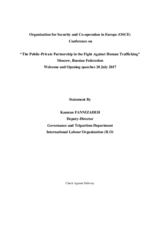 Opening statement by Kamran Fannizadeh, Deputy Director, Governance and Tripartism Department, ILO