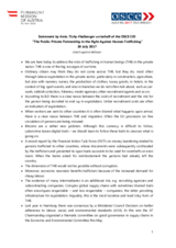 Opening Statement by Ambassador Tichy-Fisslberger, Austrian Chairmanship