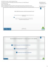 Presentation by Ms. Bitadze, Deputy Minister of Environment and Natural Resources Protection