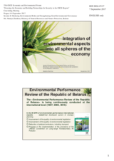 Presentation by Ms. Zharkina, Head of the Department of Environmental Policy and Science, Ministry of Natural Resources and Nature Protection