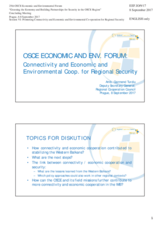 Presentation by Mr. Turdiu, Deputy Secretary General