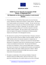 Statement by the Estonian EU Presidency on the situation in and around Ukraine