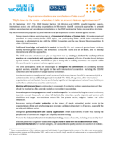 Key recommendations and conclusions of side-event