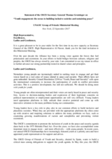 Statement of the OSCE Secretary General Thomas Greminger