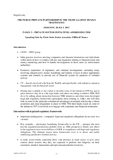 Speech notes by Chris Stott, Senior Associate, Clifford Chance