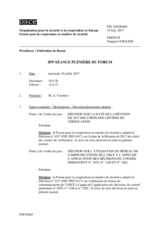 Journal de la 859ème séance plénière du Forum