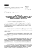 Décision No 5/17 du Forum pour la coopération en matière de sécurité
