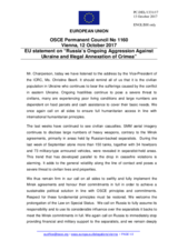 Statement by the Estonian EU Presidency on the Russia’s ongoing aggression against Ukraine and illegal occupation of Crimea