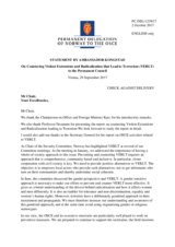 Statement by the Delegation of Norway on countering violent extremism and radicalization that lead to terrorism (VERLT)