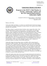 Statement by the Delegation of the United States of America in response to the update by Ambassador Martin Sajdik, and to the Report by Ambassador Ertugrul Apakan
