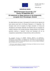 Statement by the Estonian EU Presidency on the illegal elections in the temporarily occupied city of Sevastopol, Ukraine