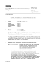 Journal der 1159. Plenarsitzung des Ständigen Rates 