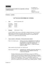 Journal de la 1157ème séance plénière du Conseil